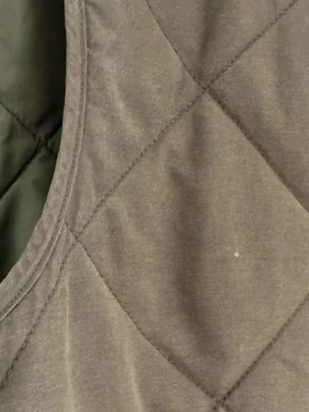 J. Crew Mercantile Full Zip Green Quilted Puffer Vest Green Cotton Blend Fall
